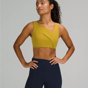 Lululemon Nulu Cross-Front Yoga Bra : Light Support, B/C Cup - Auric Gold